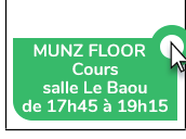 Réserver un cours de MUNZ FLOOR