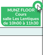 Réserver un cours de MUNZ FLOOR